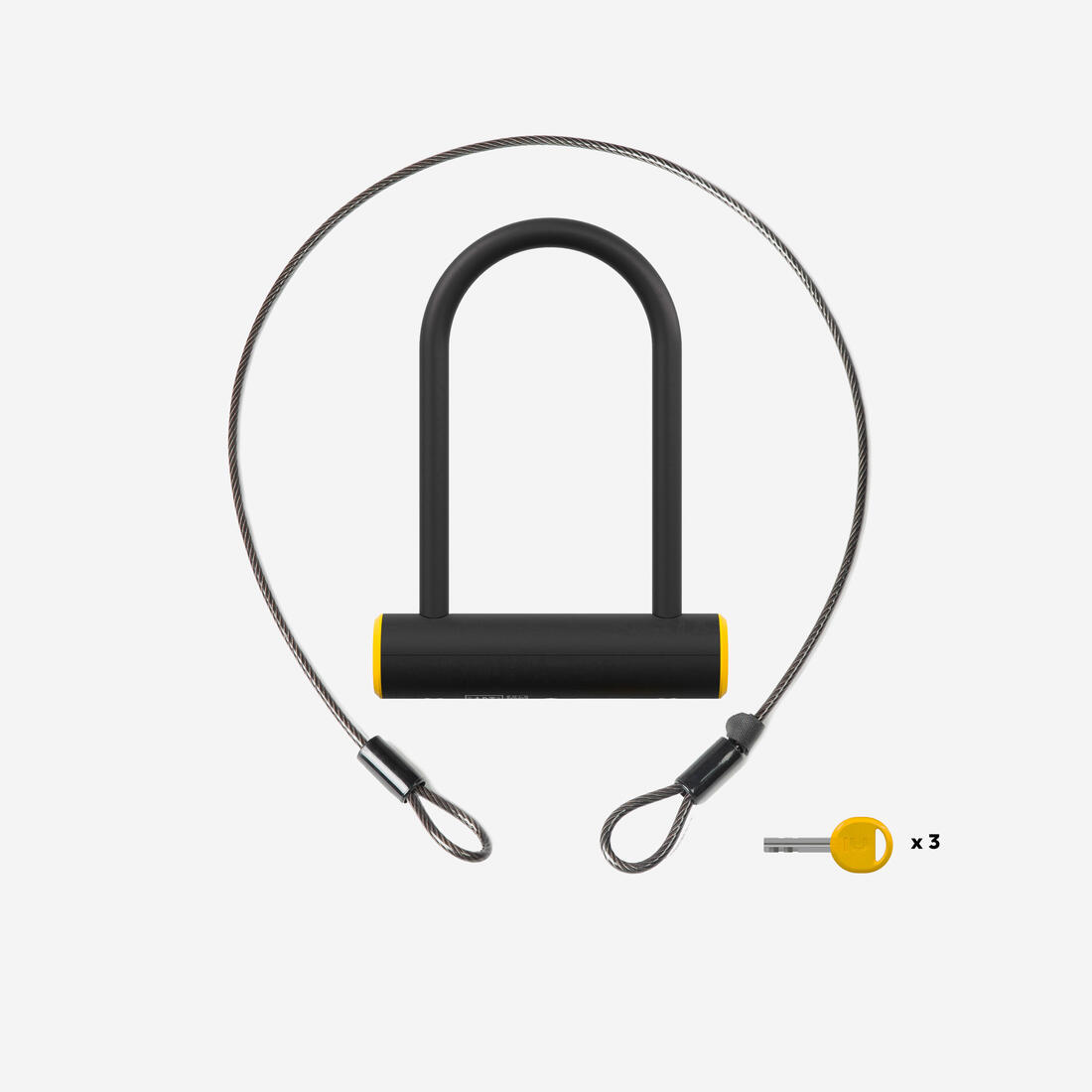 Bike D-Lock 900M ART2 + Set Kabllosh