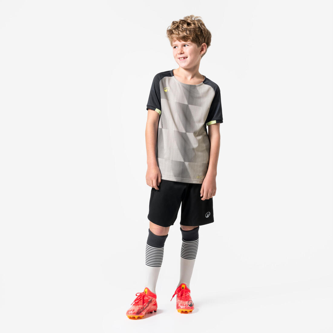 Kids' Short-Sleeved Football Shirt Viralto Jr Block 3