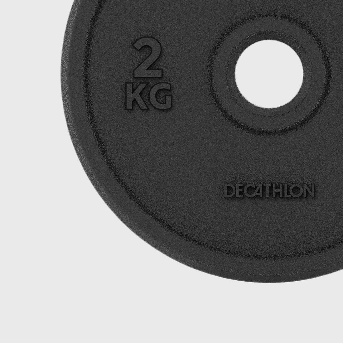 Stërvitje me pesha 2 kg 28 mm Pllakë prej gize 80% e ricikluar 5