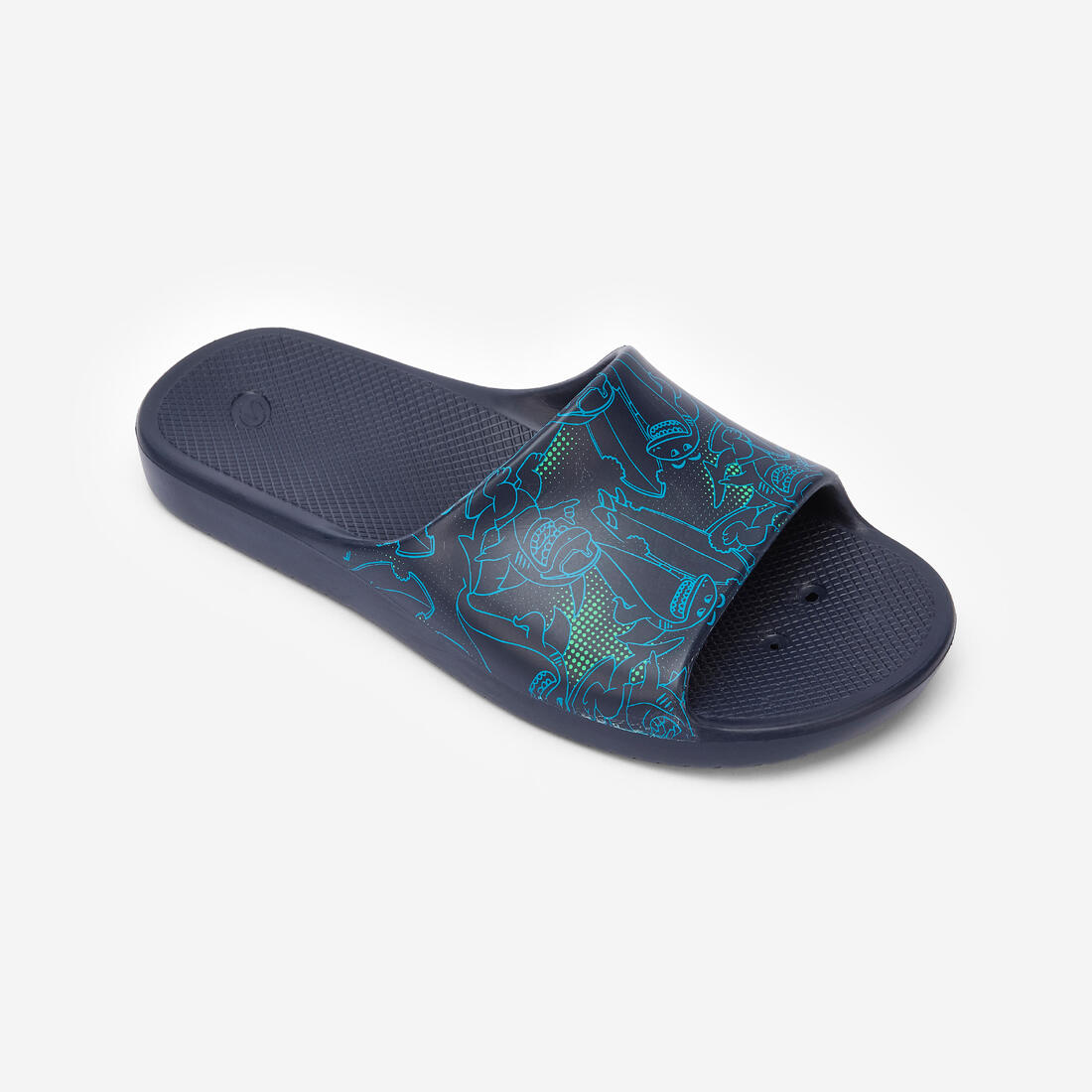 Shapka për fëmijë për pishinë, Slap 500 xhins blu 2