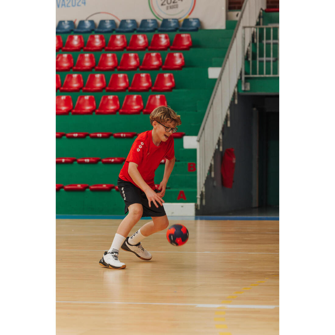 Madhësia 1 për Hendboll, HB 100 Easygrip - Blu/Portokalli 7