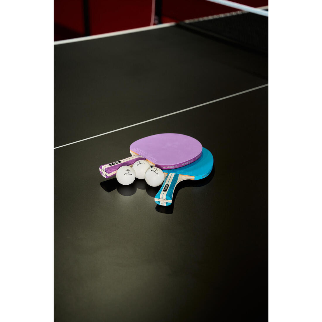 Set me 2 shkopinj TTR 130 Spin 4* ITTF Shkollë/Klub + Topa - Vjollcë/Blu 14