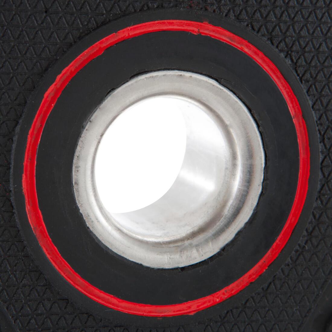 Weight of rubber disc with handles 28 mm 10 kg, partially recycled iro ...