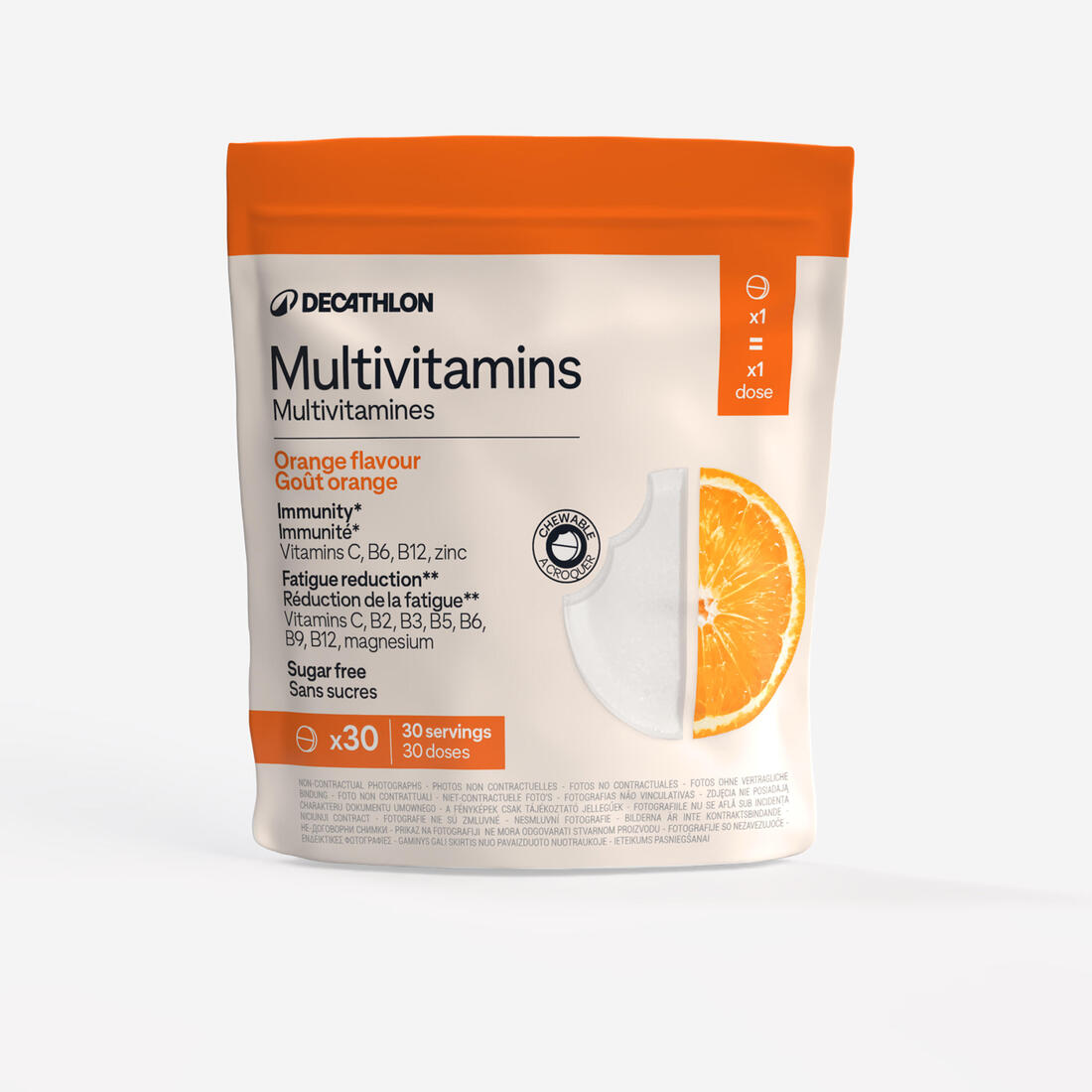 Multivitamina pa sheqer me shije portokalli, 30 tableta